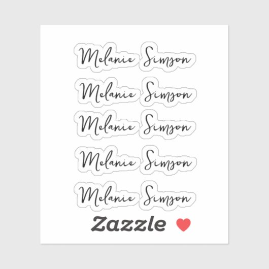 Meerdere naamstickers Terug naar School stickers (Vel)