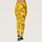 Meerdere narcissen Gouden Medaille bloemen Leggings (Achterkant)