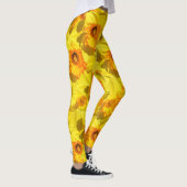 Meerdere narcissen Gouden Medaille bloemen Leggings (Rechts)
