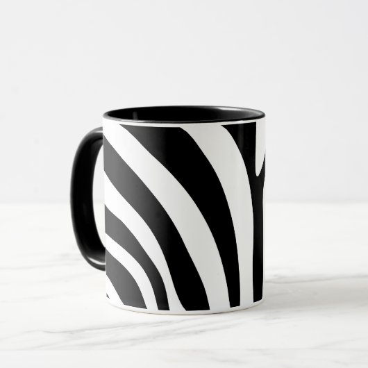 Meerdere objecten met Zebra-patroon Mok (Voorkant links)