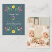 Meerdere Pasen Kaarten 100 FOTO VOLK BLOEMEN Budge (Voorkant / Achterkant)