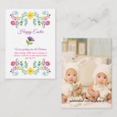 Meerdere Pasen Kaarten 100 FOTO VOLK BLOEMEN Budge (Voorkant / Achterkant)