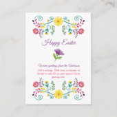 Meerdere Pasen Kaarten 100 FOTO VOLK BLOEMEN Budge (Voorkant)