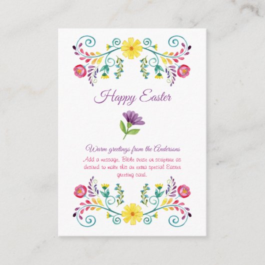 Meerdere Pasen Kaarten 100 FOTO VOLK BLOEMEN Budge (Voorkant)