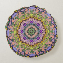 Meerdere pasteiboze afdrukken rond kussen