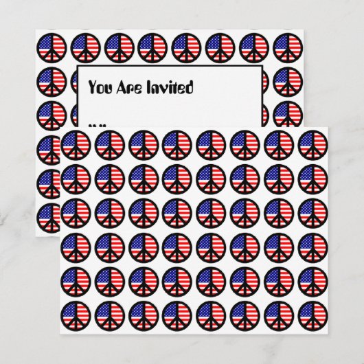 Meerdere patriottische vredessignalen kaart (Voorkant / Achterkant)