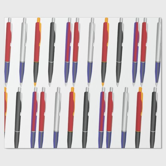 Meerdere pennen cadeaupapier (Vlak)