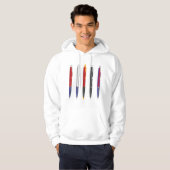 Meerdere pennen hoodie (Voorkant volledig)