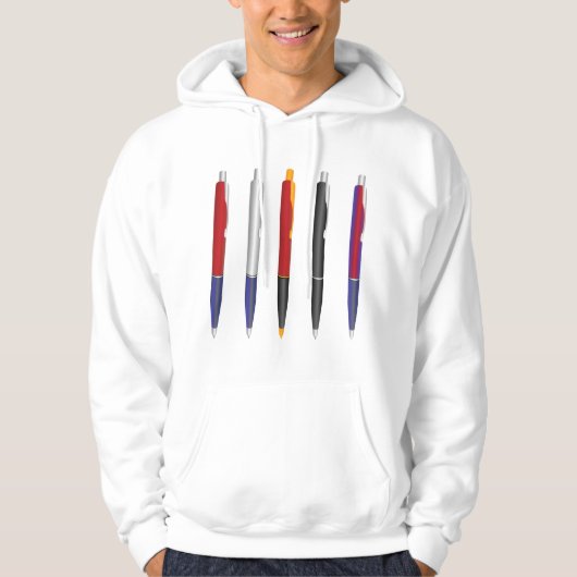 Meerdere pennen hoodie (Voorkant)