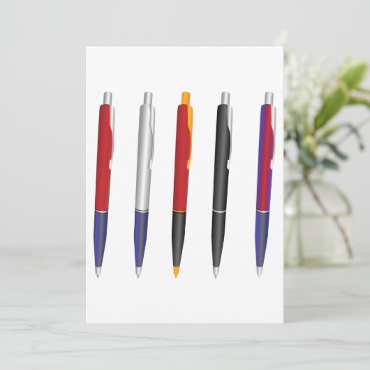 Meerdere pennen kaart (Staand voorkant)