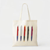 Meerdere pennen tote bag (Voorkant)