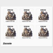 Meerdere pikas op een vel vierkante sticker (Vel)