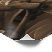 Meerdere pioenen in sepia perfect poster (Hoek)