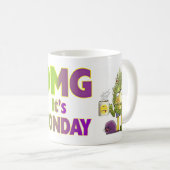 (meerdere producten geselecteerd)OMG Het is maanda Koffiemok (Voorkant rechts)