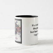 Meerdere puzzelkleurige puzzelstukjes tweekleurige koffiemok (Center)