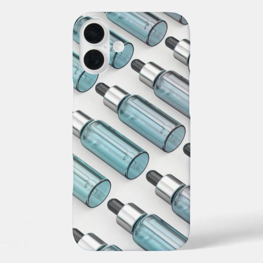 Meerdere rijen glazen druppelflessen Case-Mate iPhone case (Achterkant)