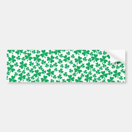 Meerdere Shamrocks Bumpersticker (Voorkant)