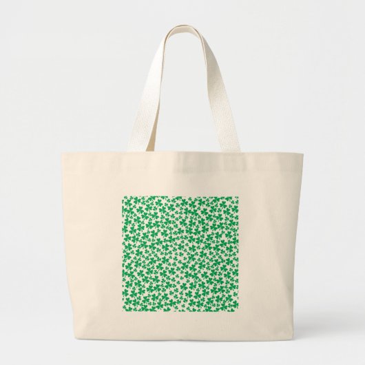 Meerdere Shamrocks Grote Tote Bag (Voorkant)