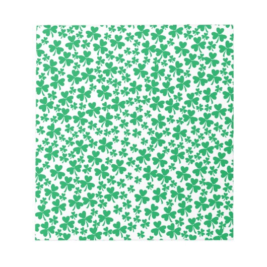 Meerdere Shamrocks Notitieblok (Voorkant)