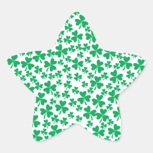 Meerdere Shamrocks Ster Sticker