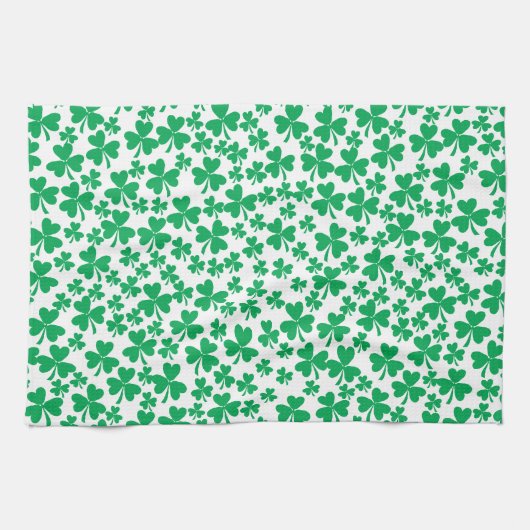 Meerdere Shamrocks Theedoek (Horizontaal)