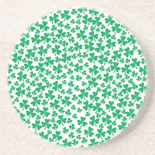 Meerdere Shamrocks Zandsteen Onderzetter (Voorkant)