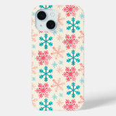 Meerdere sneeuwvlokken op ivoren kerst Case-Mate iPhone case (Achterkant)