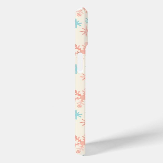 Meerdere sneeuwvlokken op ivoren kerst Case-Mate iPhone case (Achterkant / Rechts)