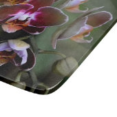 Meerdere takken van Paarse orchideeënbloesems Snijplank (Hoek)