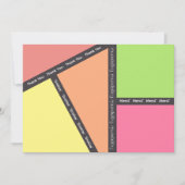 Meerdere talen Dank u kaart (Voorkant)