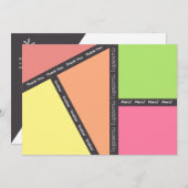 Meerdere talen Dank u kaart (Voorkant / Achterkant)