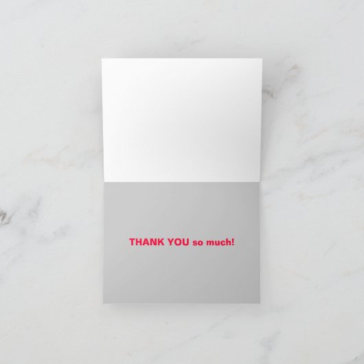 Meerdere talen Hartelijk dank voor uw kaart (Binnen)