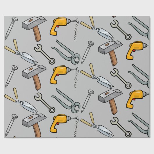 Meerdere tools cadeaupapier (Vlak)