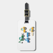 Meerdere tractoren bagagelabel (Voorkant verticaal)