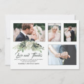Meerdere trouwfoto's | GreenGenery bedankje Kaart (Voorkant)