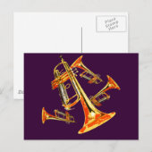 Meerdere Trumpets Briefkaart (Voorkant / Achterkant)