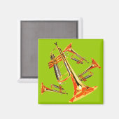 Meerdere Trumpets Magneet (Voorkant / Achterkant)