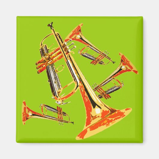 Meerdere Trumpets Magneet (Voorkant)