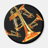 Meerdere Trumpets Magneet (Voorkant)