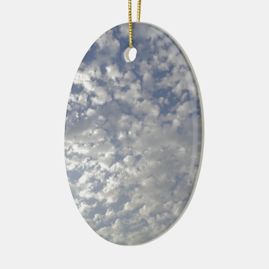 Meerdere wolken, Sky Uitzicht Keramisch Ornament (Links)
