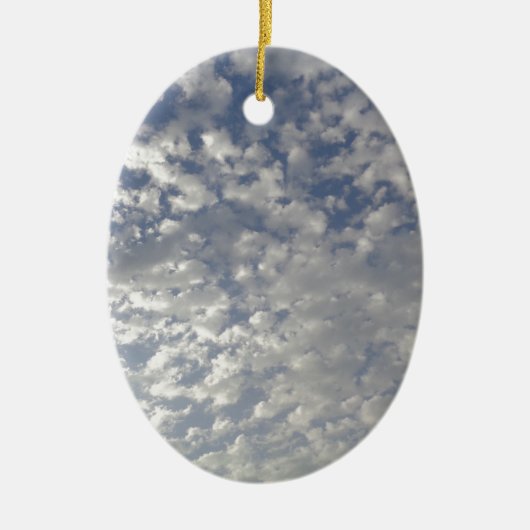 Meerdere wolken, Sky Uitzicht Keramisch Ornament (Voorkant)