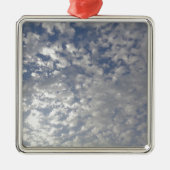 Meerdere wolken, Sky Uitzicht Metalen Ornament (Voorkant)