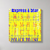 Meerdere woorden canvas afdruk (Voorkant)