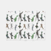 Meerdere WW2-vliegtuigpatronen Fleece Deken (Voorkant (Horizontaal))