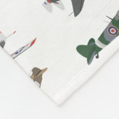Meerdere WW2-vliegtuigpatronen Fleece Deken (Hoek)