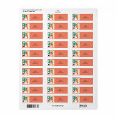 Meereeuwse moderne katten etiket (Full Sheet)