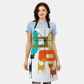 Meereeuwse moderne katten schort (Gedragen)