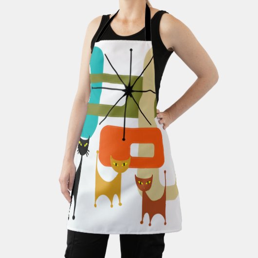 Meereeuwse moderne katten schort (Insitu)