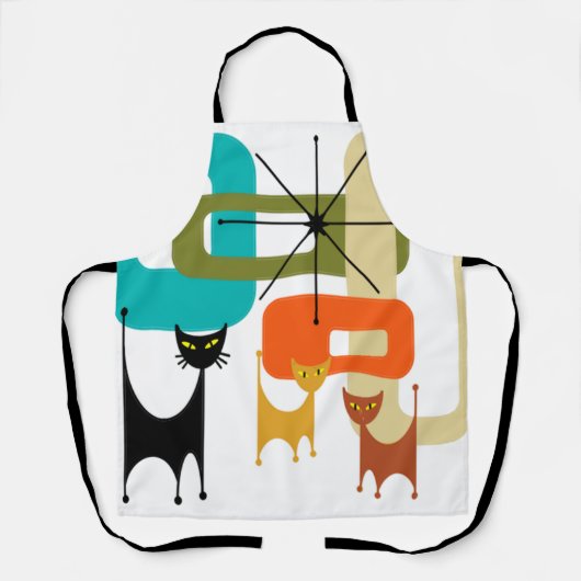 Meereeuwse moderne katten schort (Voorkant)