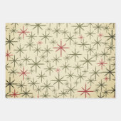 Meereeuwse moderne kerstpatronen inpakpapier vel (Voorkant)